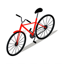 城市项目图片_自行车图标设计平面隔离自行车和