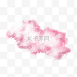 轮回景象图片_粉色云朵自然景象写实风格