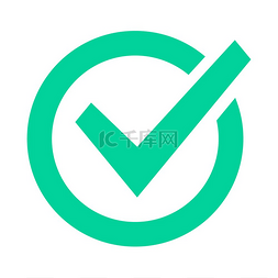 圆形图标符号图片_检查标记标志检查绿色标记标志检
