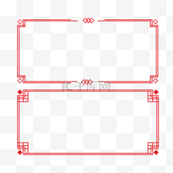 中文文图片_红色中式边框
