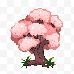 粉色大树树木