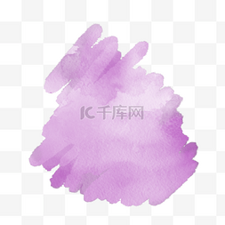水彩紫色图片_简约风格紫色涂鸦水彩笔刷