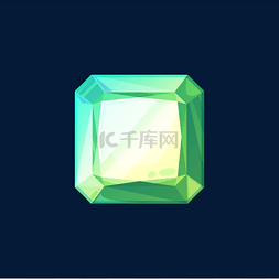 绿色水晶图片_祖母绿、绿色宝石或水钻被隔离。