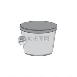 空白桶图片_产品行业包装容器矢量图形艺术设