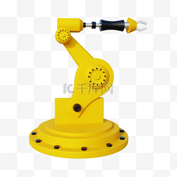 工厂机械手图片_3DC4D立体重量级电动机械手臂