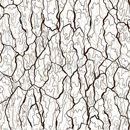 木纹理背景图片_树皮纹理的矢量无缝模式。