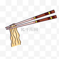 手筷子手绘图片_筷子面