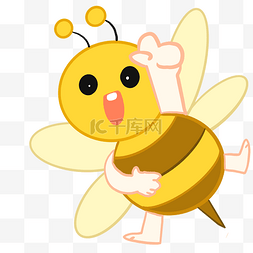 小蜜蜂好热表情包