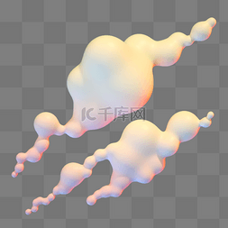 3d漂浮装饰图片_C4D云漂浮动态流云中秋节中秋云彩