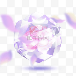 紫色梦幻光效图片_婚礼梦幻抽象物品漂亮水晶