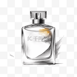 香水绘图图片_卡通手绘化学品香水