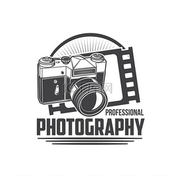 照相机和照片图片_摄影师工作室的摄影学校图标、照