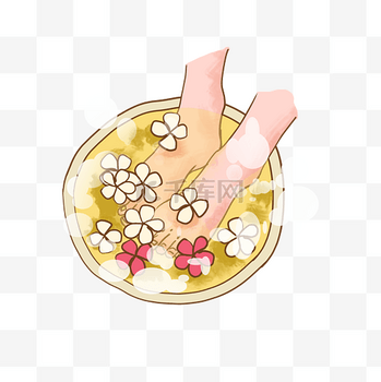 秋天秋季养生泡脚脚部足疗足浴