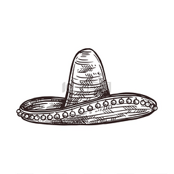奥特曼矢量图图片_墨西哥宽边帽墨西哥节日节日帽矢