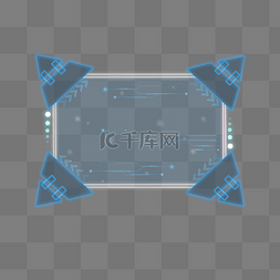 互联网蓝色边框图片_互联网科技边框