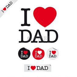 font-04图片_happy fathers day, i love dad.