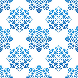 冬季 semless 模式与圣诞节设计的蓝