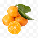 橘子水果叶子