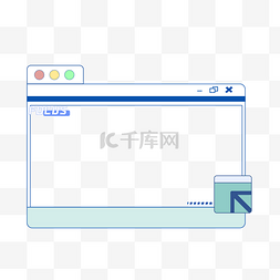 潮流t恤详情页图片_潮流卡通简约窗口边框