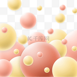彩色波动图片_立体小球动态漂浮