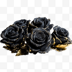 画框高清图片_高清免扣花卉摄影黑玫瑰设计素材