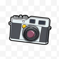 logo照相机图片_卡通手绘摄影器材照相机