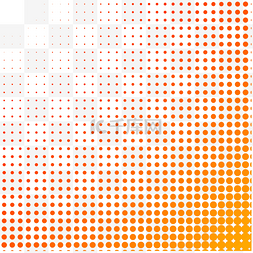 网点底纹图片_橙色渐变圆点底纹