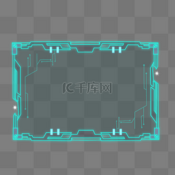 蓝色高科技数据图片_高科技边框