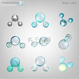 生物学基因图片_水分子集