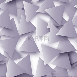 灰色抽象多边形几何无缝纹理，三