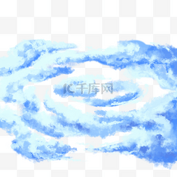 旋涡云朵图片_天空蓝色旋涡云