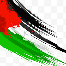 palestine red and green flag