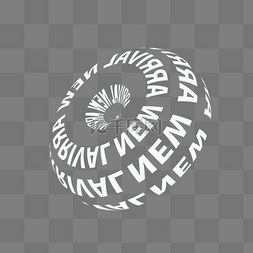 圆环3d图片_3D环形文字
