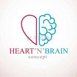 呵护心脑血管图片_心脑概念, 情感与理性思维的冲突,