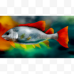 鱼自由自在图片_彩色的鱼