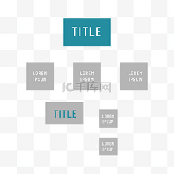 创意流程图展示图片_组织图表抽象风格简单几何