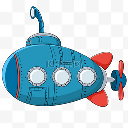 卡通潜水潜水设备