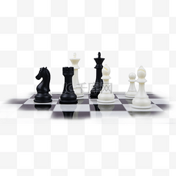 国际象棋素材图片_国际象棋棋子黑白棋盘