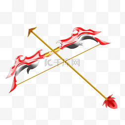 弓箭游戏图片_红色游戏弓箭