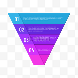 图表三角形图片_金字塔图表抽象商务风格彩色