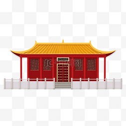 新中式屋顶图片_立体剪纸剪纸风中式建筑宫廷