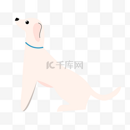 狗动物白毛图片绘画卡通