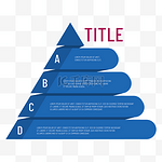 分层金字塔图表信息商务风格蓝色