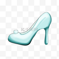 水晶鞋高跟公主灰姑娘