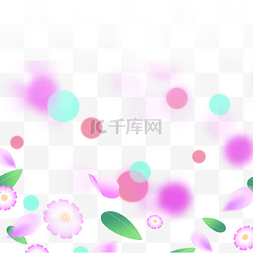 圆球树叶图片_浪漫紫色圆球春天植物光效花卉