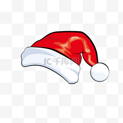 挖坑图片_手绘水彩圣诞帽png免费下载