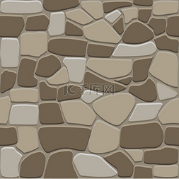 砖墙纸图片_用于背景和墙纸设计的无缝石图案
