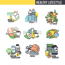 健康生活主题图片_健康的生活方式的概念.