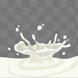 溅起的图片_溅起的牛奶饮品