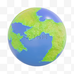 全球立体地图图片_3DC4D立体全球地球